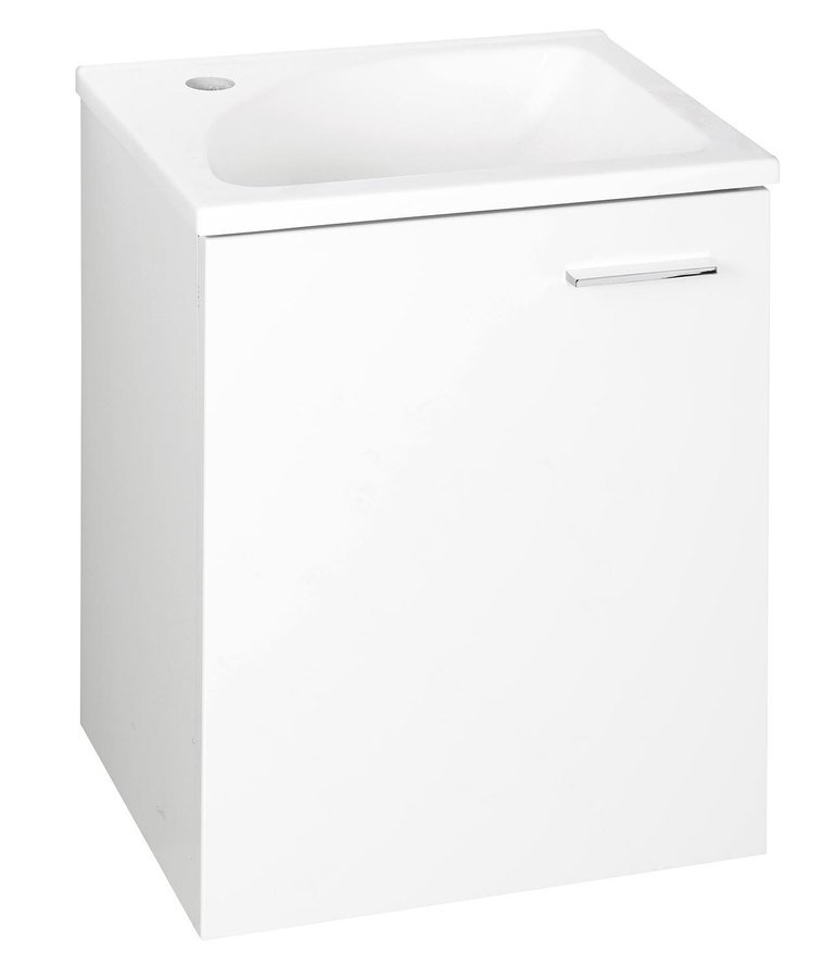 Aqualine Zoja armadietto 40x32x50 cm sottolavabo sospeso bianco 51048A