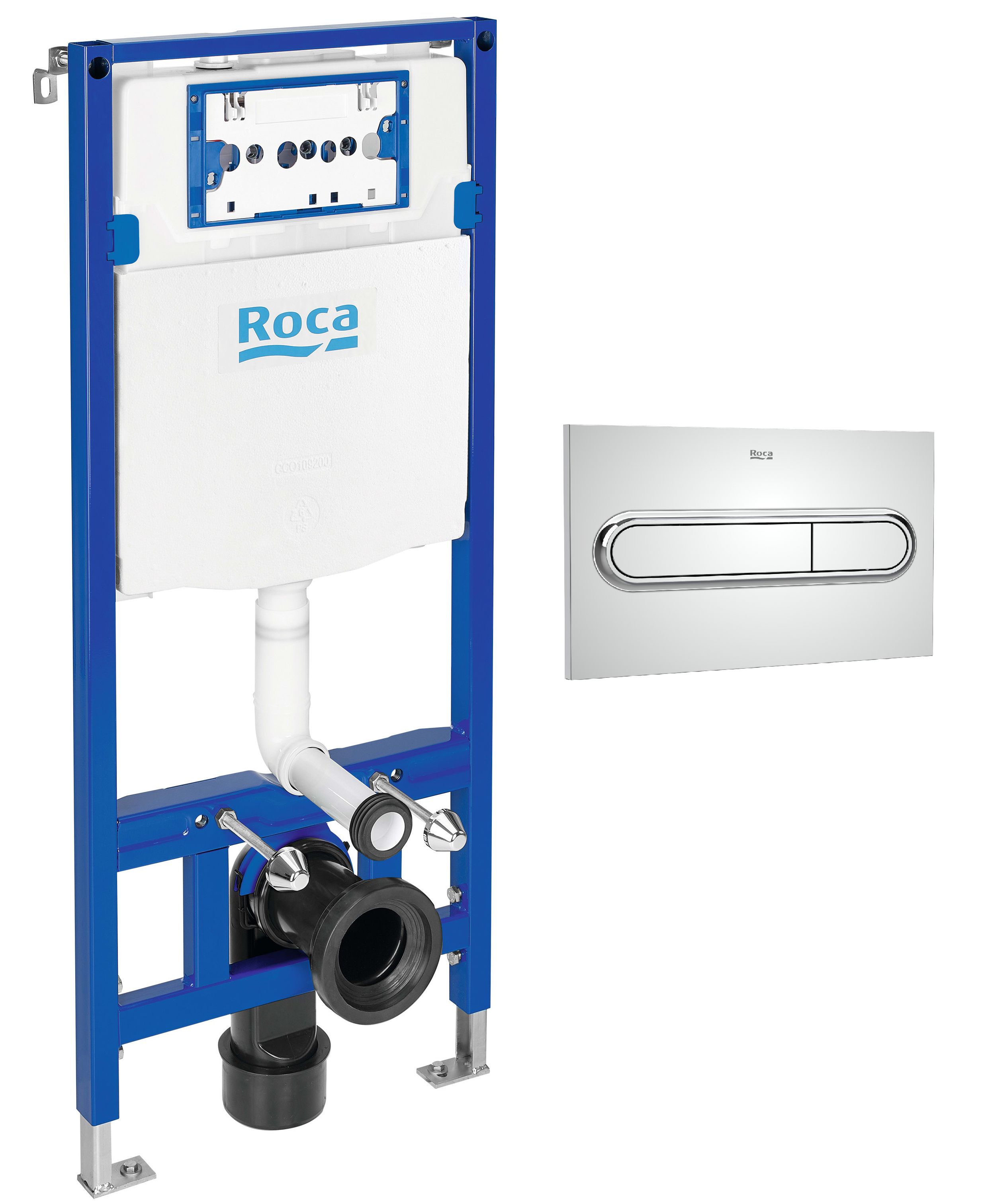 Set modulo di installazione Roca Duplo One A890070020, placca di comando Roca PL A890195001