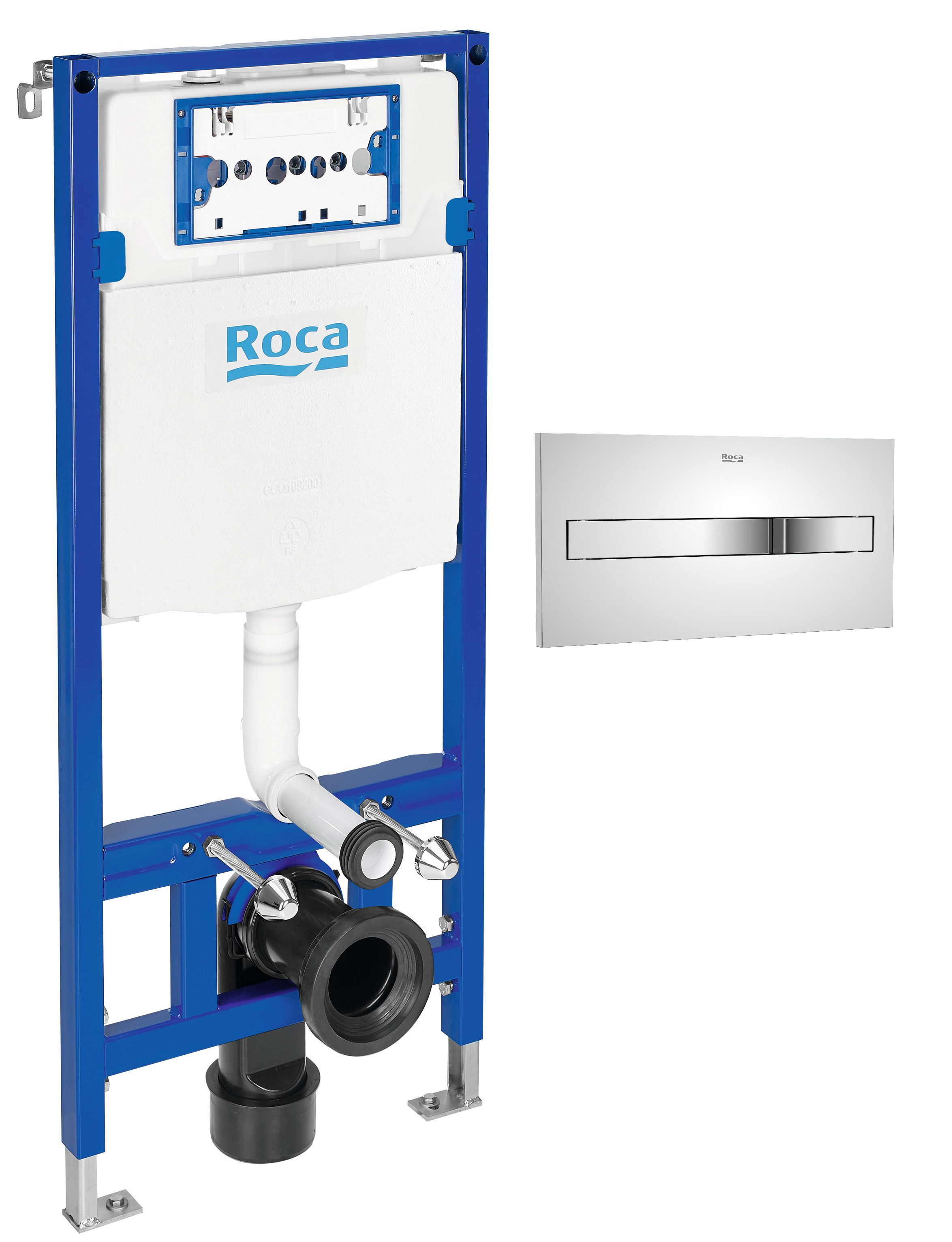 Set modulo di installazione Roca Duplo One A890070020, placca di comando Roca PL A890196001