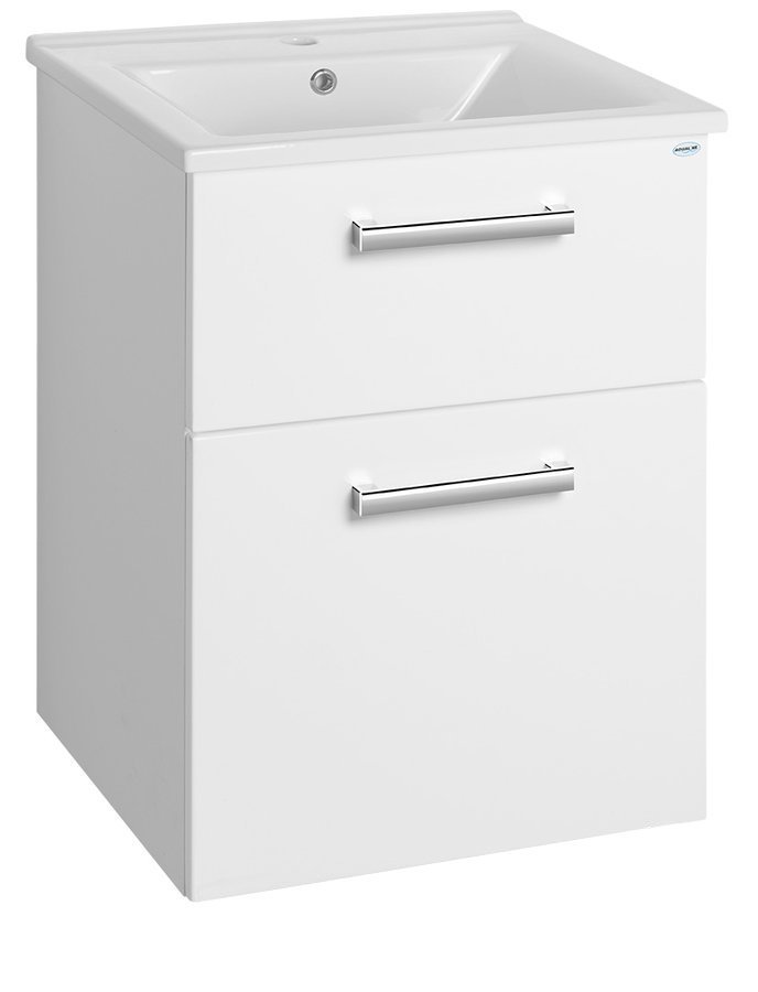 Aqualine Vega armadietto 51.5x43.6x72.6 cm sottolavabo sospeso bianco VG053