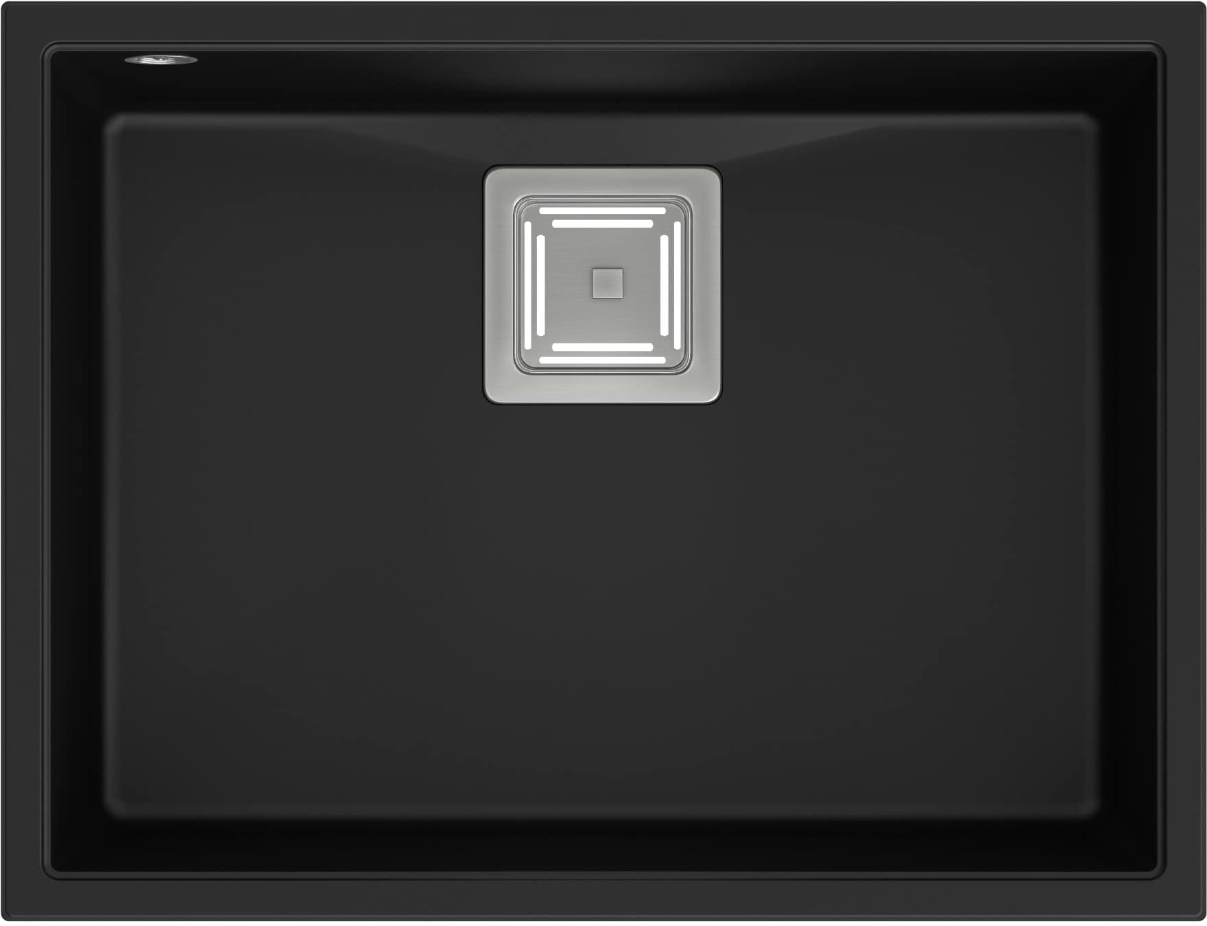 Quadron David vasca sottopiano 55x42 cm nero HQD5542U7-BS