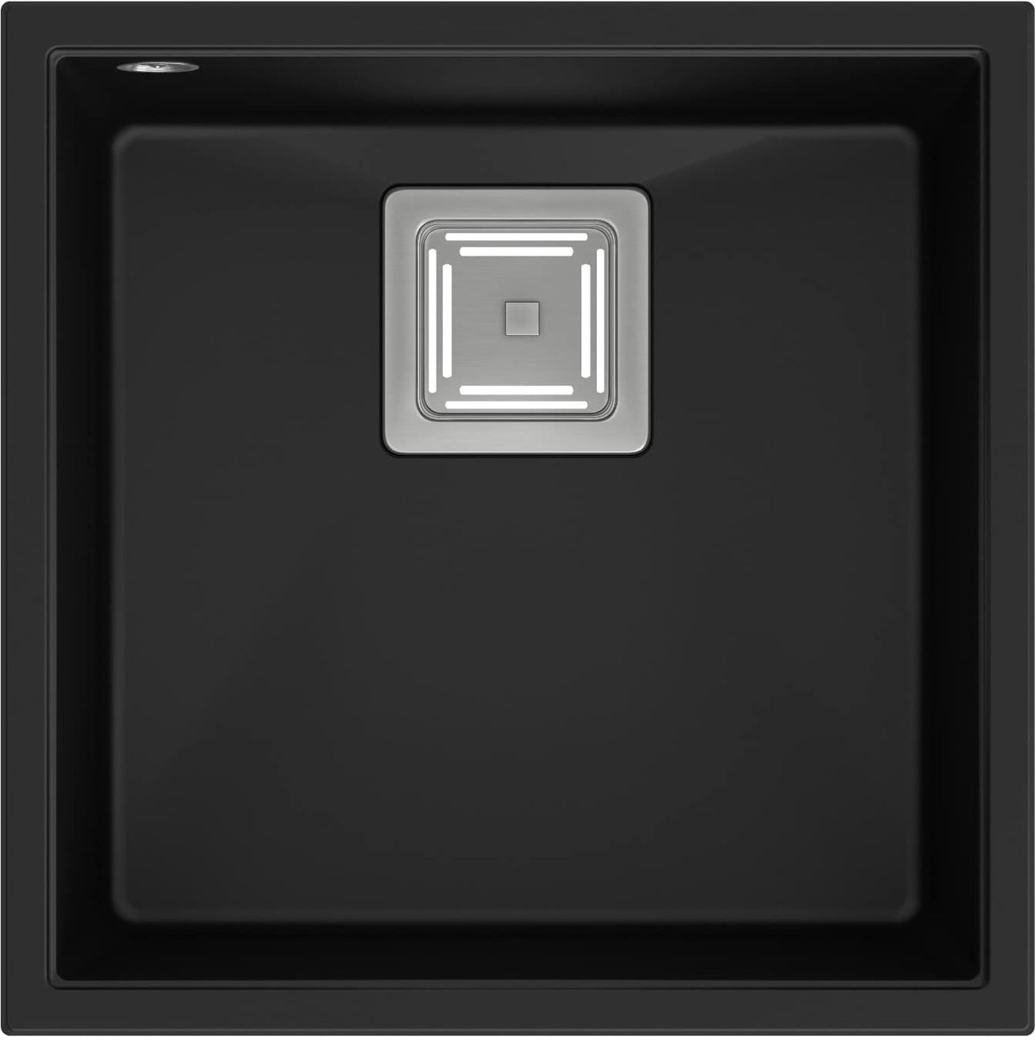 Quadron David lavello graniteq 42x42 cm nero HQD4242U7-BS