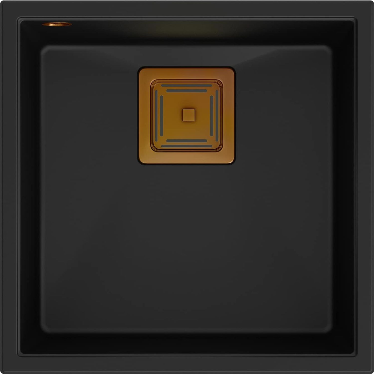 Quadron David lavello graniteq 42x42 cm nero HQD4242U7-C1