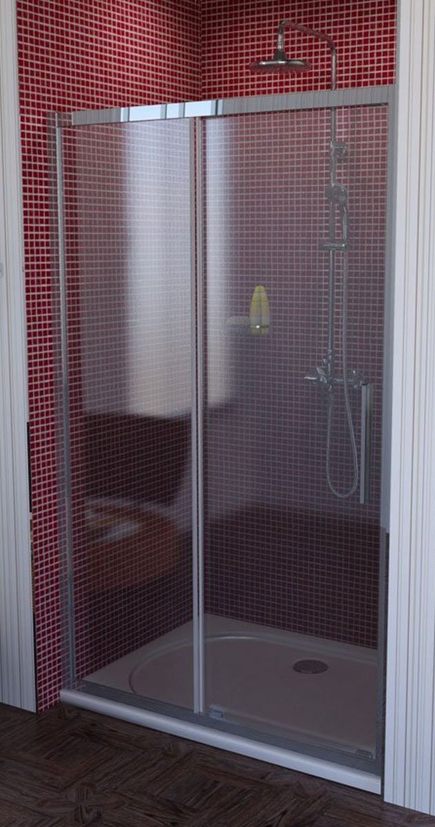 Polysan Lucis Line porta doccia 110 cm scorrevole cromo lucida/vetro trasparente DL1115