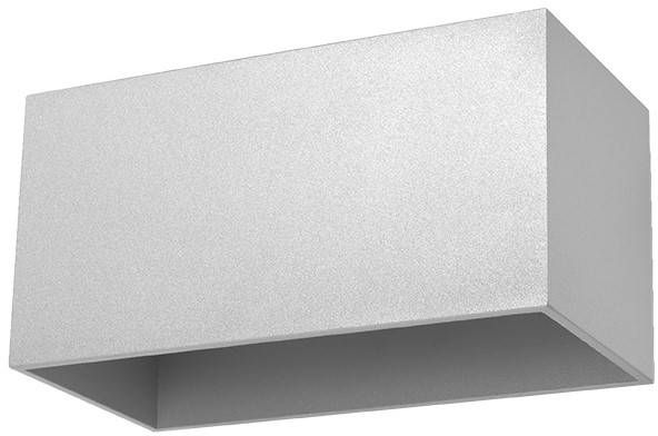 Sollux Lighting Quad Maxi lampada da parete 2x40 W grigio SL.0526
