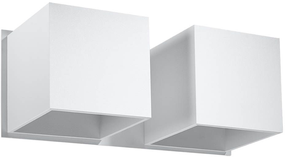 Sollux Lighting Quad 2 lampada da parete 2x40 W bianco SL.0656