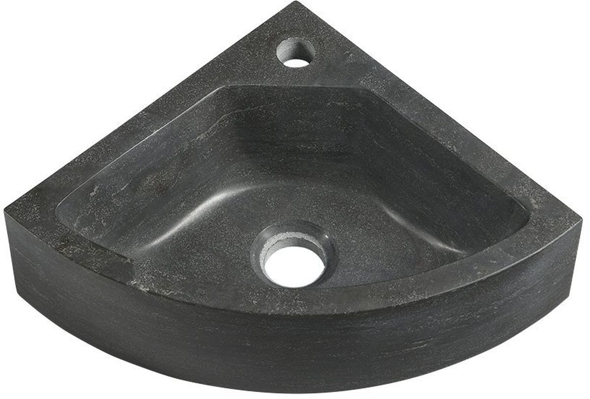 Sapho Blok lavabo 30x30 cm angolare a parete antracite opaca 2401-30