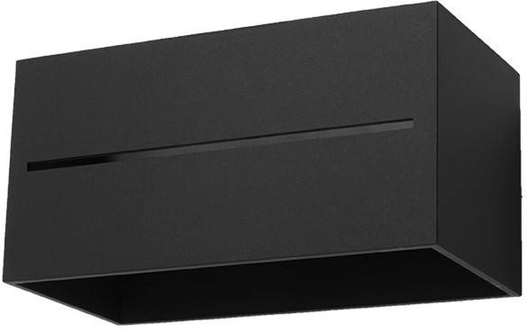 Sollux Lighting Lobo Maxi lampada da parete 2x40 W nero SL.0530