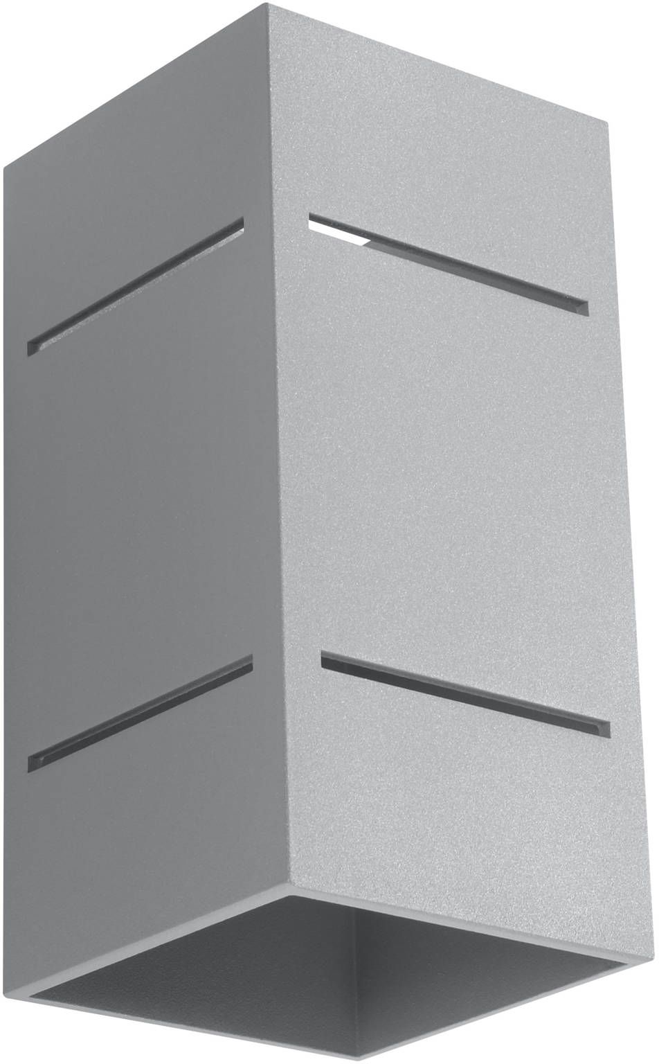 Sollux Lighting Blocco lampada da parete 1x40 W grigio SL.0479