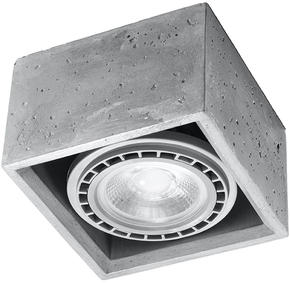 Sollux Lighting Quatro lampada da soffitto 1x40 W grigio SL.0883