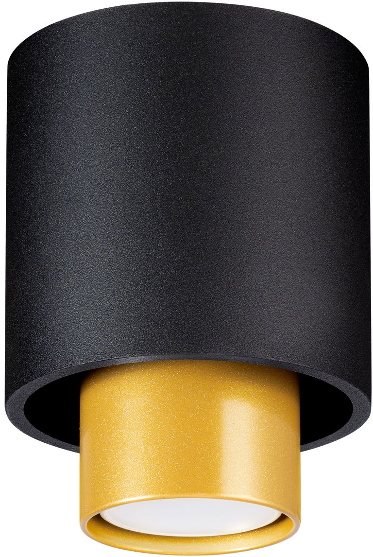 Sollux Lighting Nesi lampada da soffitto 1x40 W nero-oro SL.0982