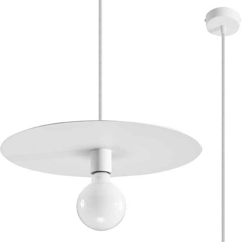 Sollux Lighting Flavio lampada sospesa 1x60 W bianco SL.0852