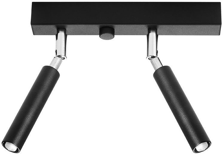Sollux Lighting Eyetech lampada da soffitto 2x40 W nero SL.0898
