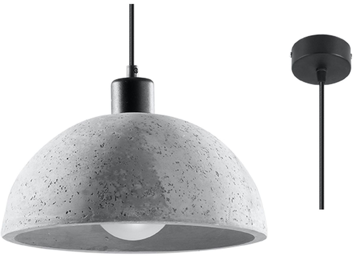 Sollux Lighting Pablito lampada sospesa 1x60 W nero-grigio/cenere SL.0847