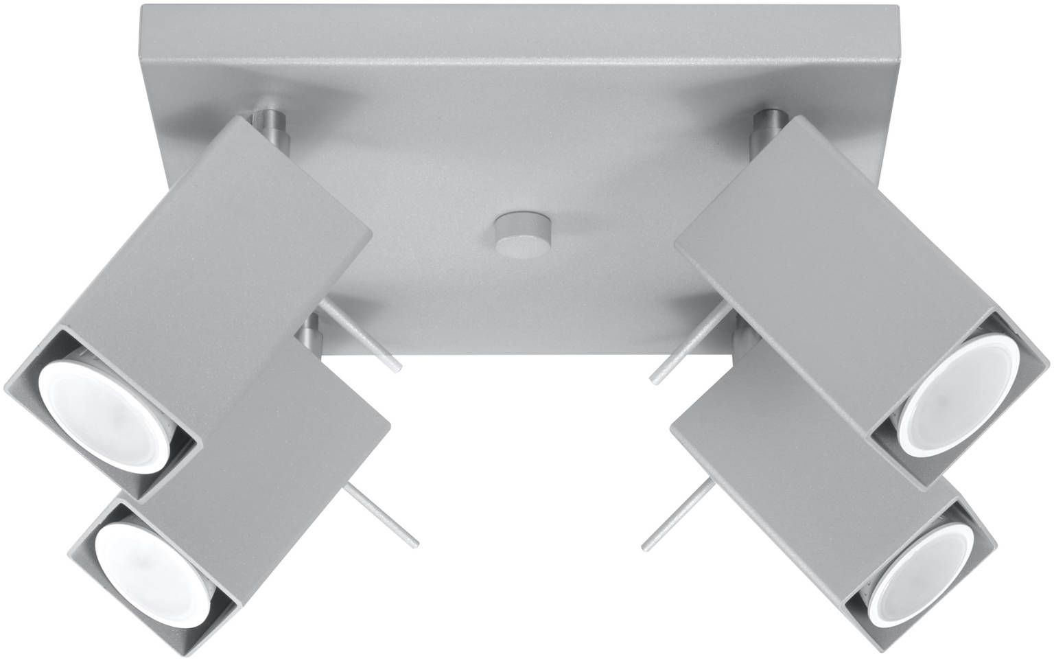 Sollux Lighting Merida lampada da soffitto 4x40 W grigio SL.0458