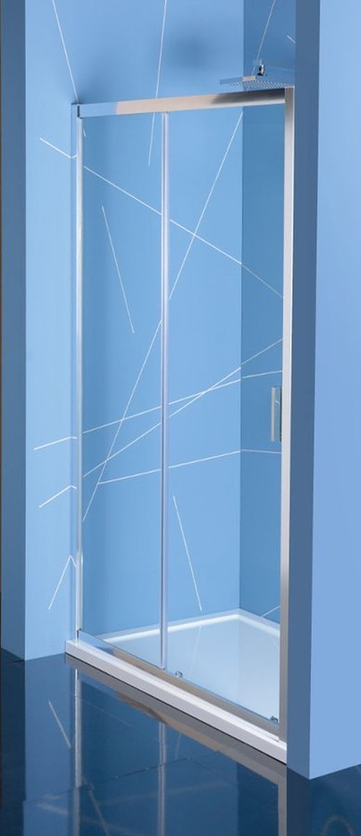 Polysan Easy Line porta doccia 100 cm scorrevole cromo lucida/vetro trasparente EL1015
