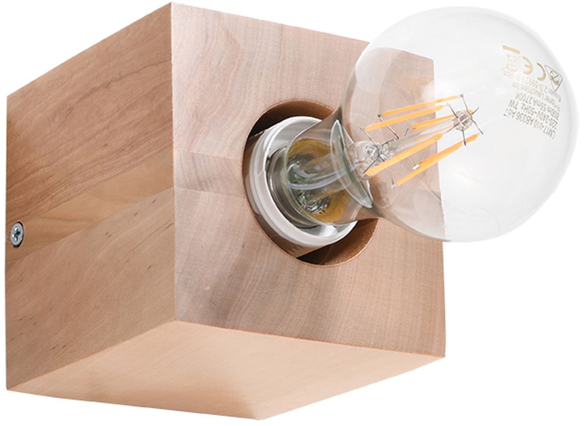 Sollux Lighting Ariz lampada da parete 1x60 W legno SL.0676