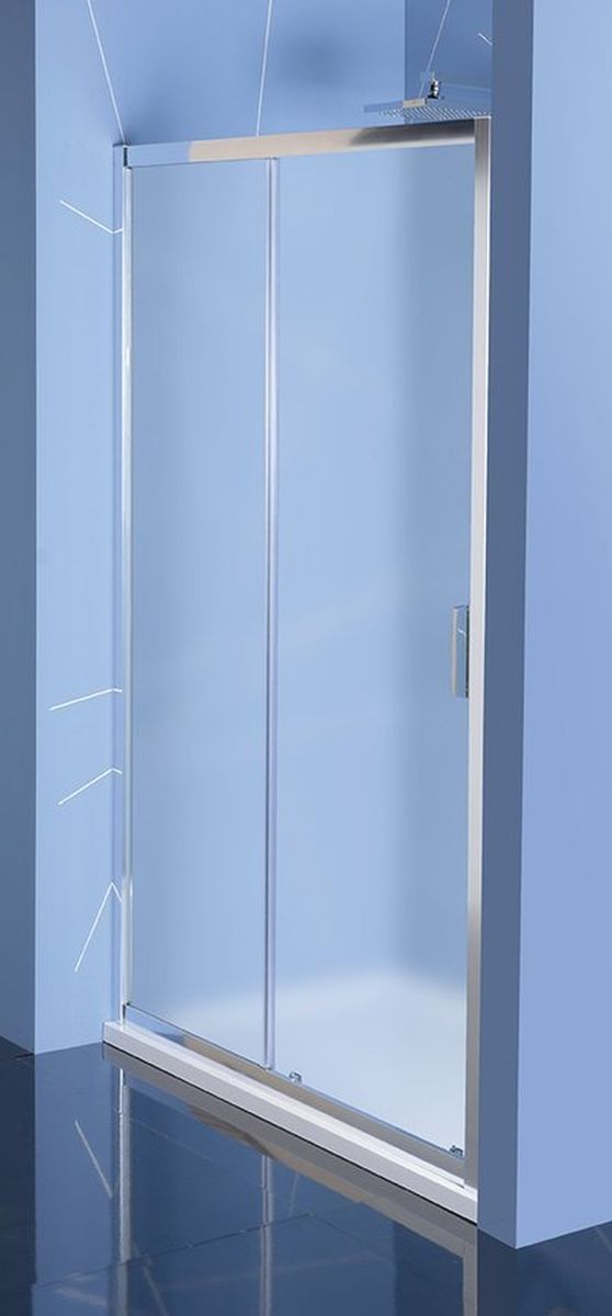 Polysan Easy Line porta doccia 110 cm scorrevole cromo lucida/vetro opaco EL1138