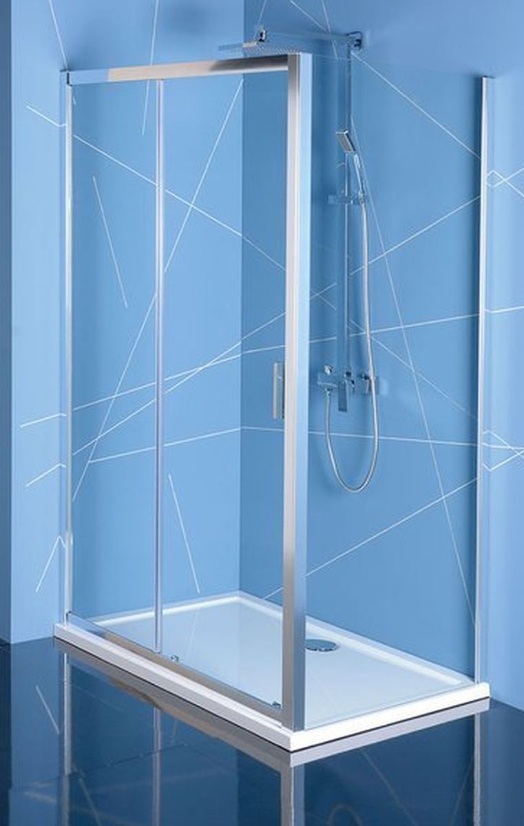 Polysan Easy Line parete doccia 100 cm cromo lucida/vetro trasparente EL3415