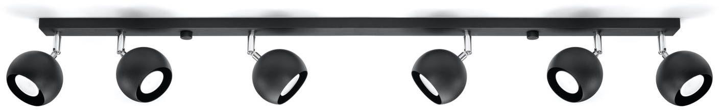 Sollux Lighting Oculare lampada da soffitto 6x40 W nero SL.0448