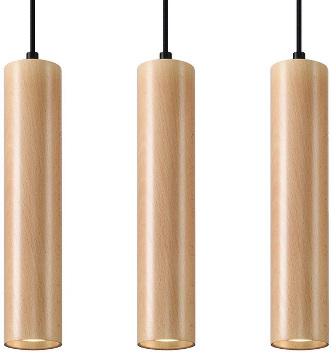 Sollux Lighting Lino lampada sospesa 3x40 W legno SL.0638