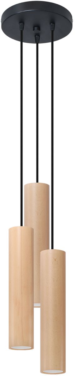 Sollux Lighting Lino lampada sospesa 3x40 W legno SL.1012