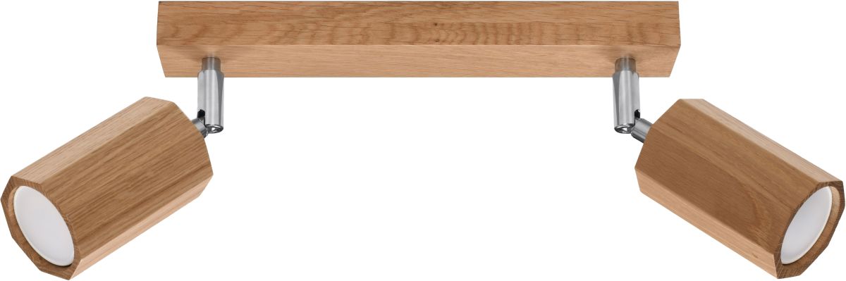 Sollux Lighting Zeke lampada da soffitto 2x40 W legno SL.1029