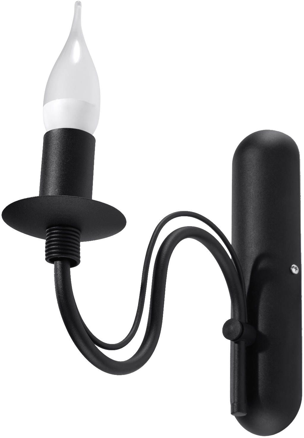 Sollux Lighting Minerwa lampada da parete 1x40 W nero SL.0220