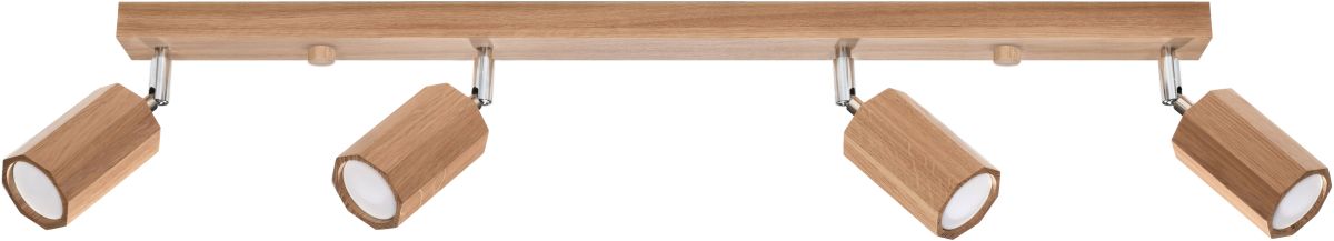 Sollux Lighting Zeke lampada da soffitto 4x40 W legno SL.1031