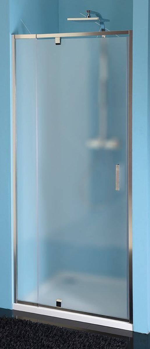 Polysan Easy Line porta doccia 90 cm a battente cromo lucida/vetro opaco EL1638