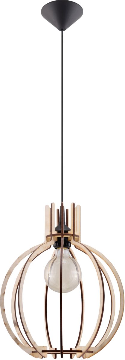 Sollux Lighting Arancia lampada sospesa 1x60 W legno SL.0391