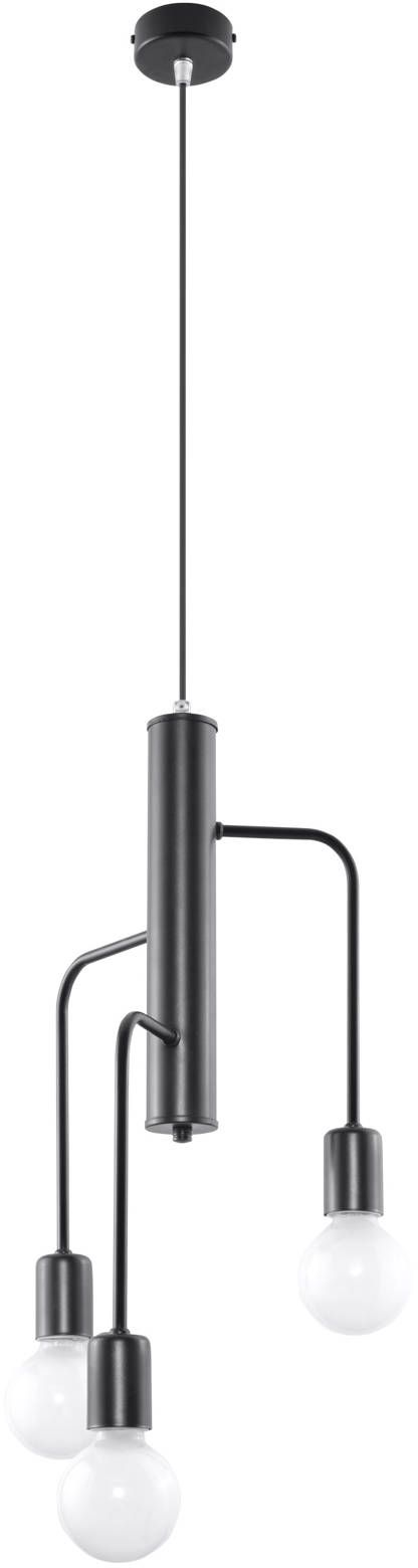 Sollux Lighting Duomo lampada sospesa 3x60 W nero SL.0302