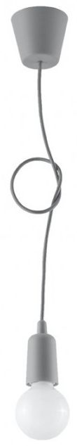 Sollux Lighting Diego lampada sospesa 1x60 W grigio/cenere SL.0575
