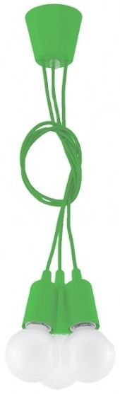 Sollux Lighting Diego lampada sospesa 3x60 W verde SL.0582