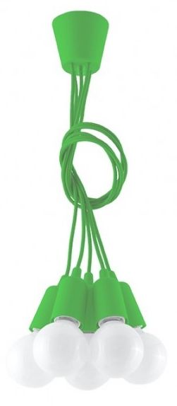 Sollux Lighting Diego lampada sospesa 5x60 W verde SL.0583