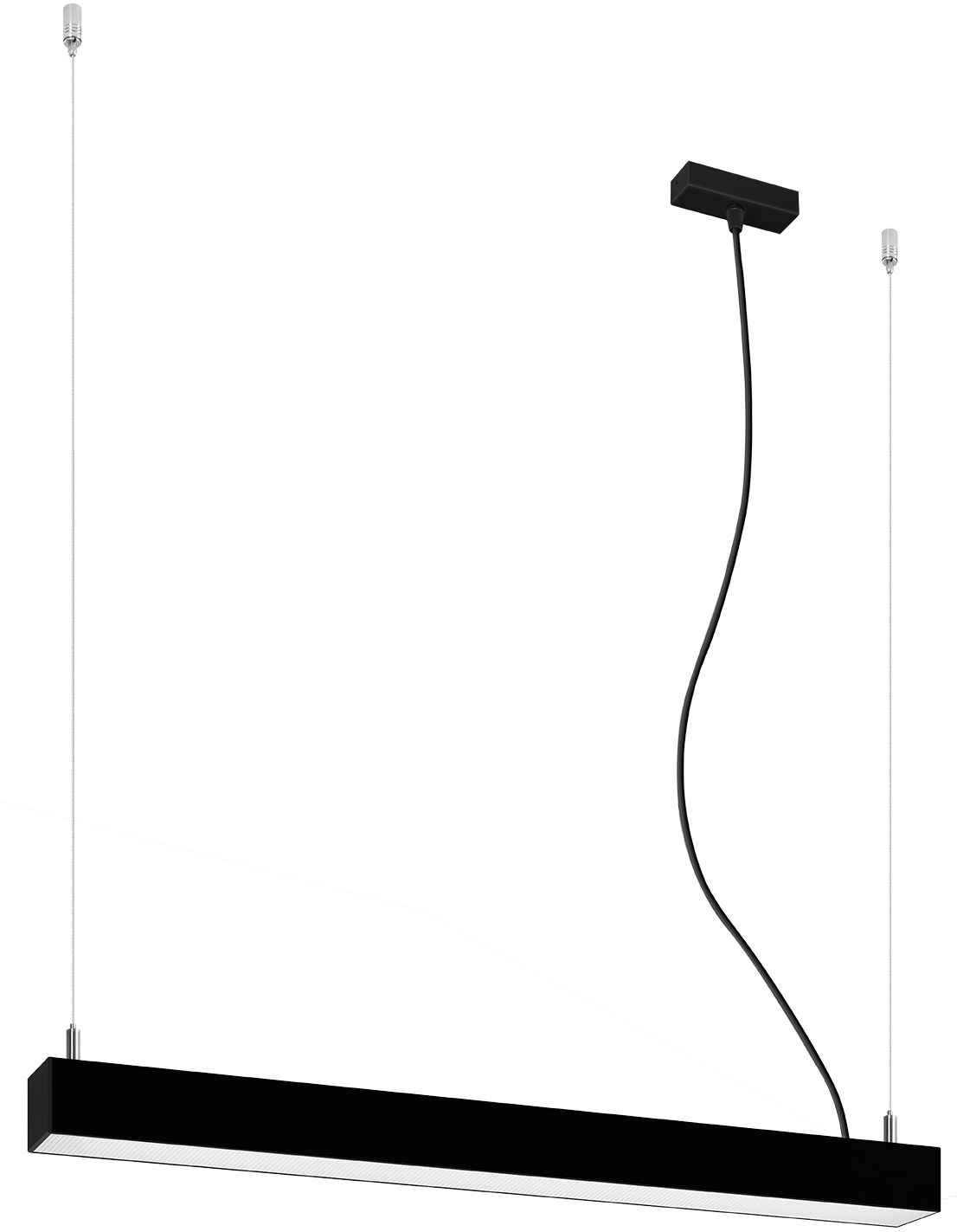 Thoro Lighting Pinne lampada sospesa 1x17 W nero TH.030
