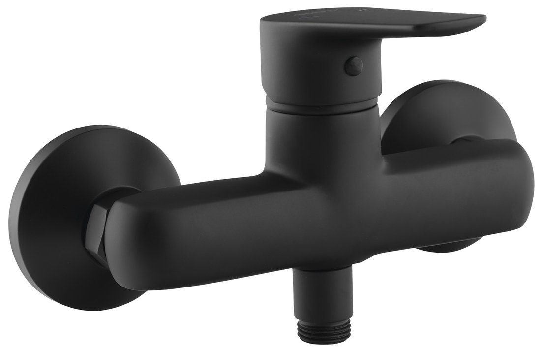 Aqualine Lotta rubinetto per doccia a parete nero LT611B