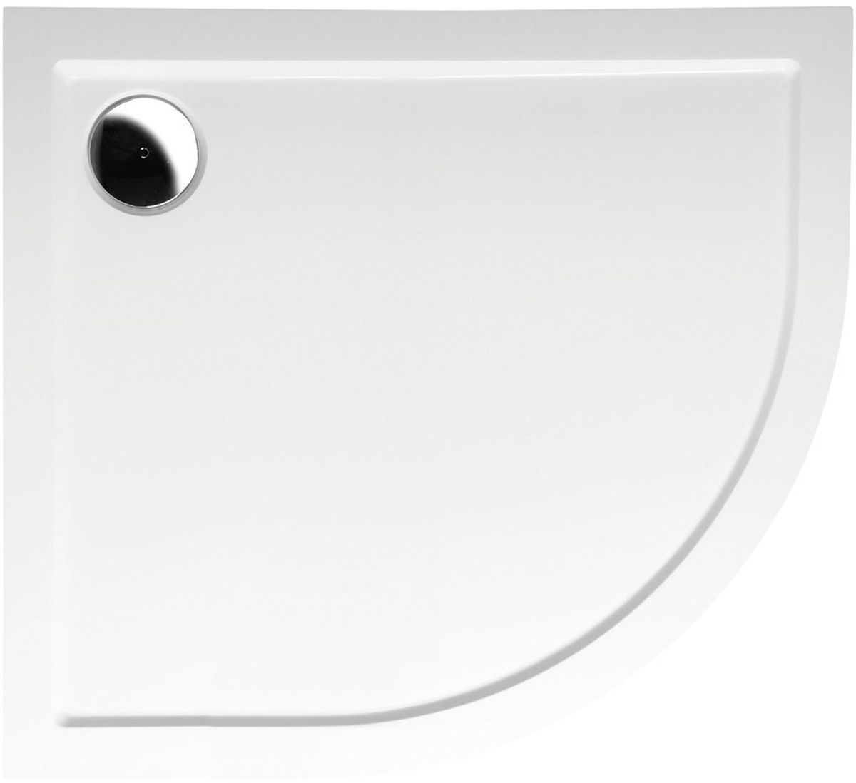 Polysan Rena piatto doccia semicircolare 90x80 cm bianco 72890