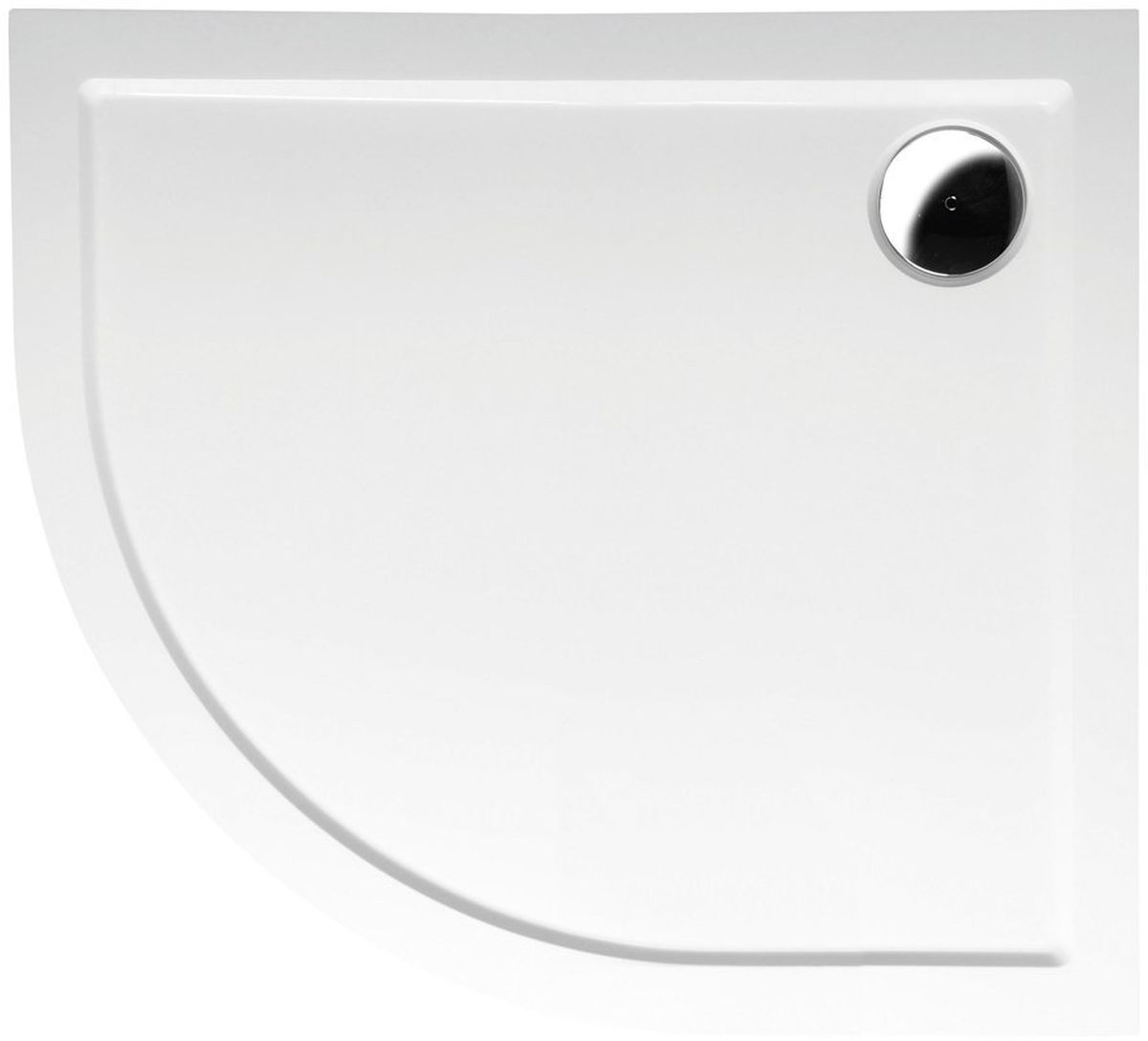 Polysan Rena piatto doccia semicircolare 90x80 cm bianco 72891