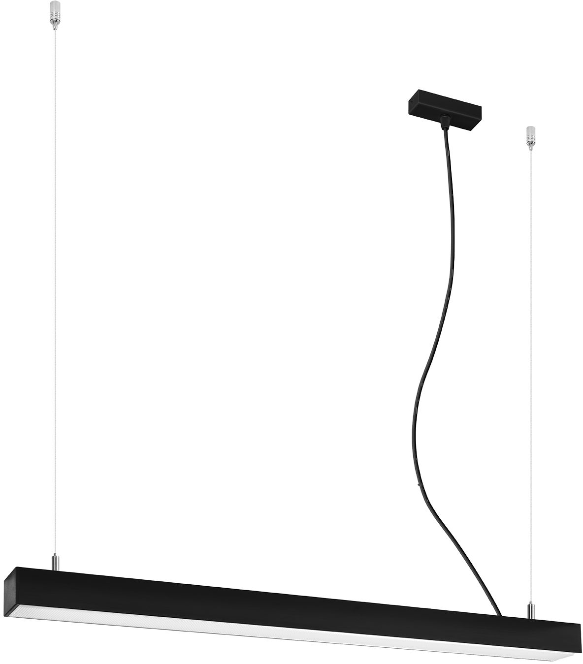 Thoro Lighting Pinne lampada sospesa 1x25 W nero TH.051