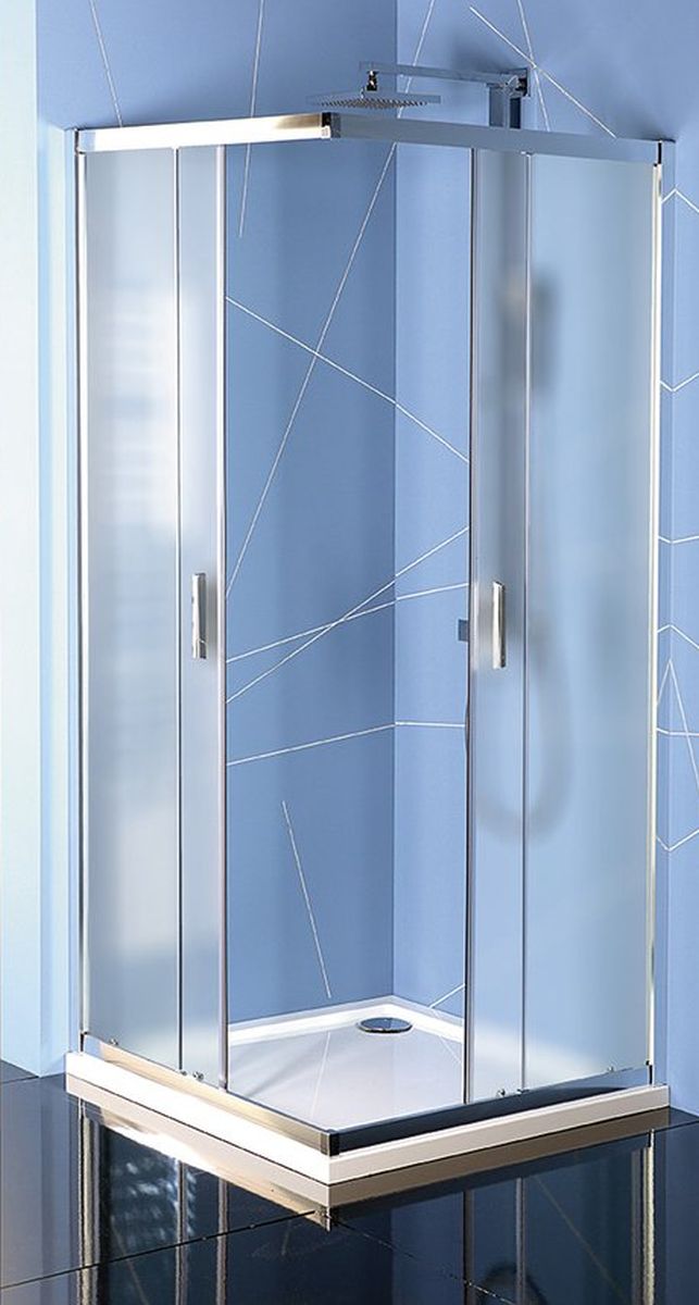 Polysan Easy Line box doccia 90x90 cm quadrato cromo lucida/vetro opaco EL5138