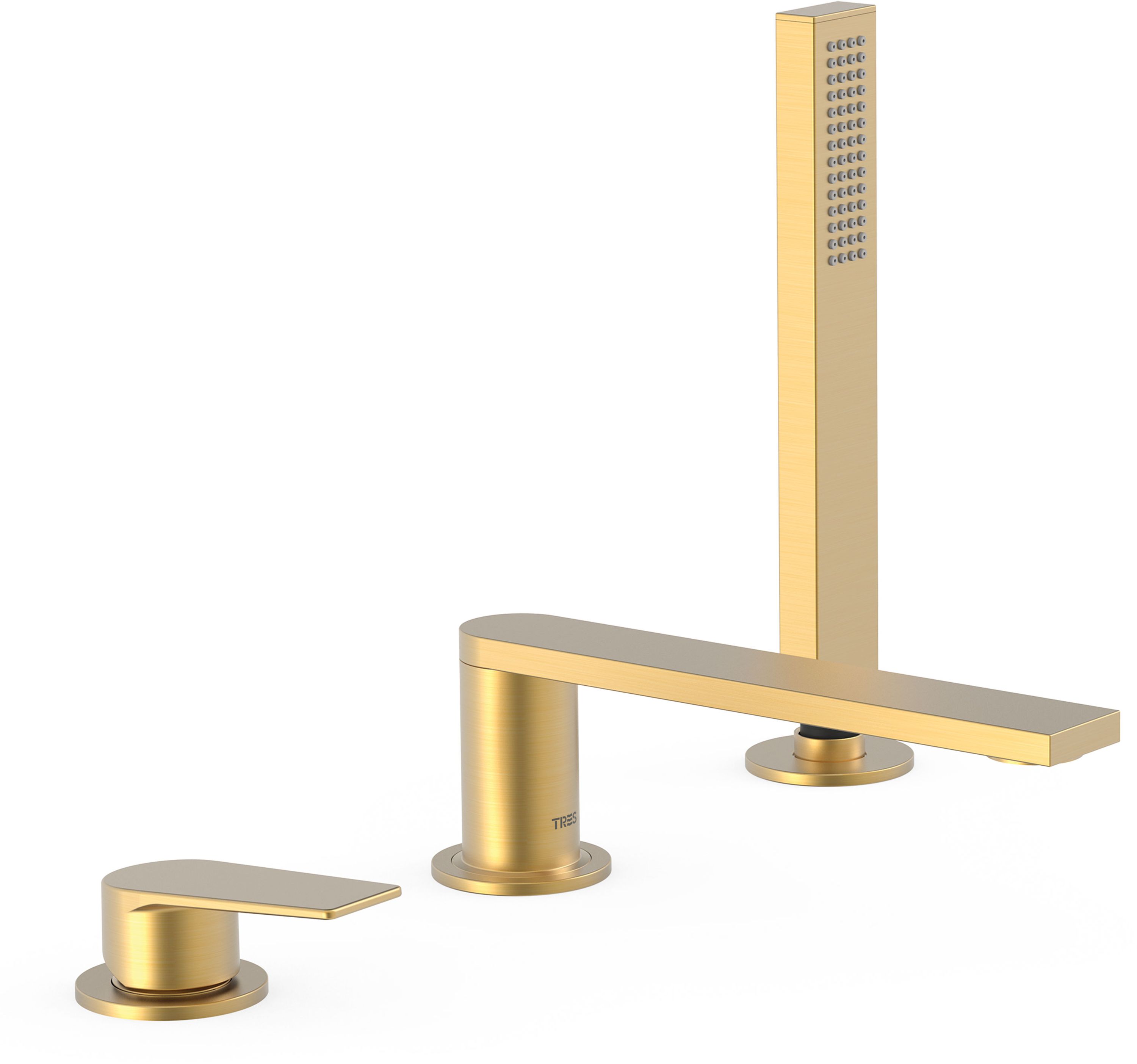 Tres Project rubinetto per vasca e doccia bordo vasca oro 21116101OM