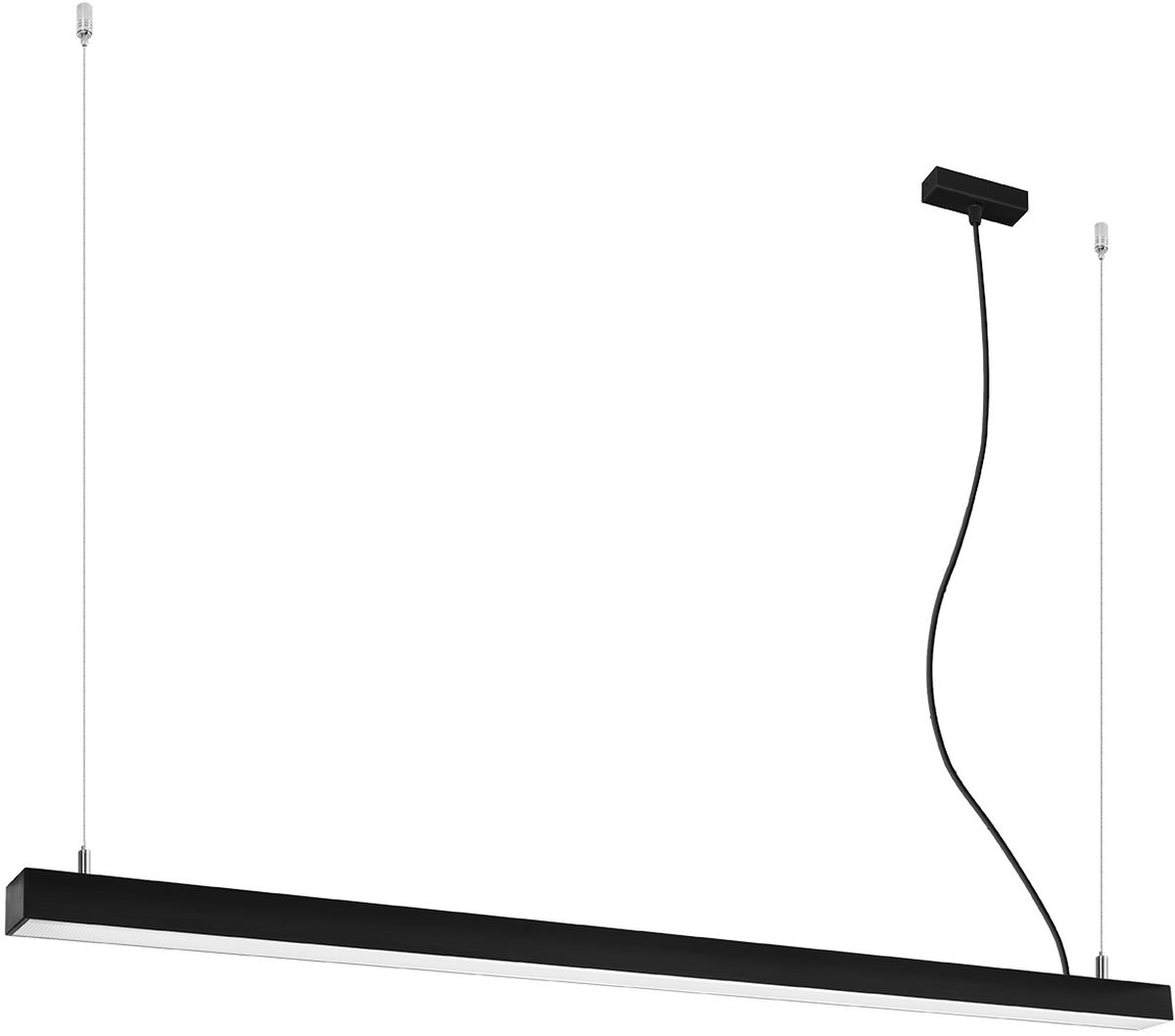 Thoro Lighting Pinne lampada sospesa 1x39 W nero-opale TH.087