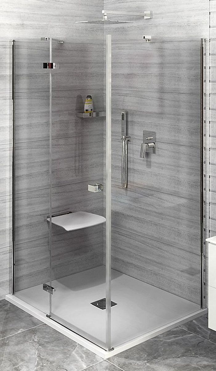 Polysan Fortis Line porta doccia 150 cm a battente cromo lucida/vetro trasparente FL1115L