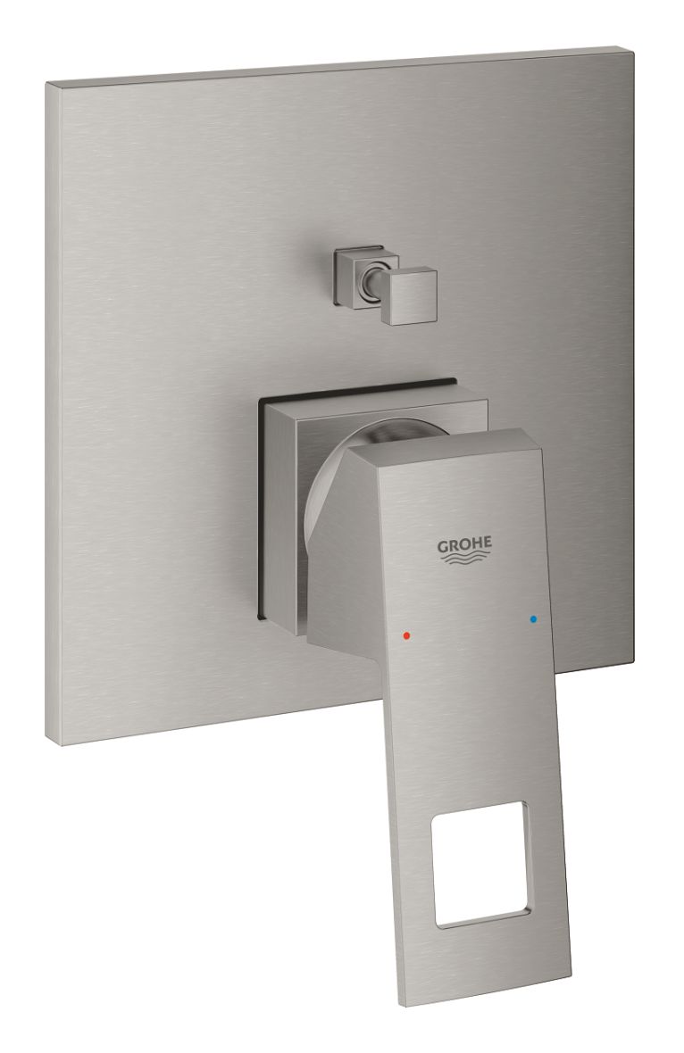 Grohe Eurocube rubinetto per vasca e doccia da incasso SuperSteel 24062DC0
