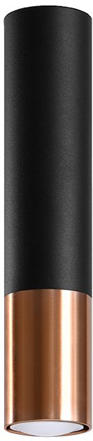 Sollux Lighting Loopez lampada da soffitto 1x40 W nero-rame SL.0945