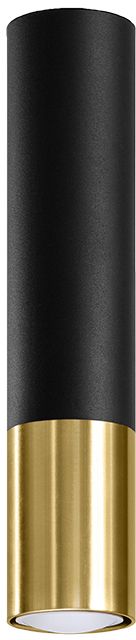 Sollux Lighting Loopez lampada da soffitto 1x40 W nero-oro SL.0951