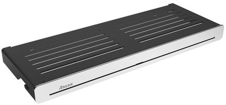 Ravak Slim mensola 27.8 cm nero-cromo X07P575