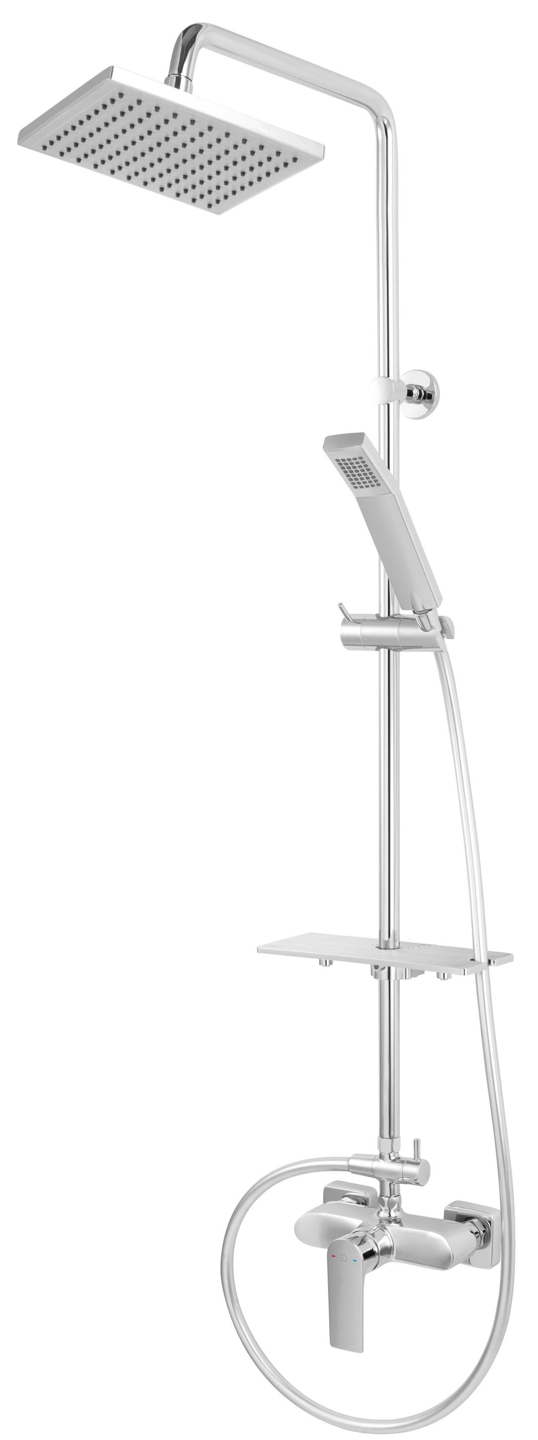 FDesign Pinea set doccia a parete con soffione cromo FD1-PNA-7USET-11