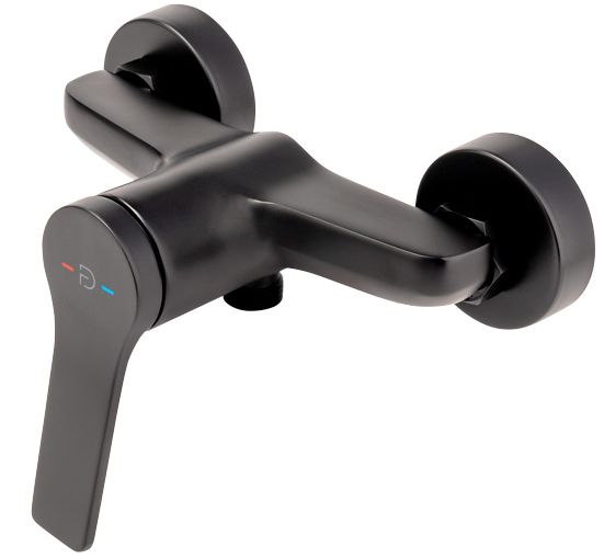FDesign Seppia rubinetto per doccia a parete nero FD1-SPA-7-22